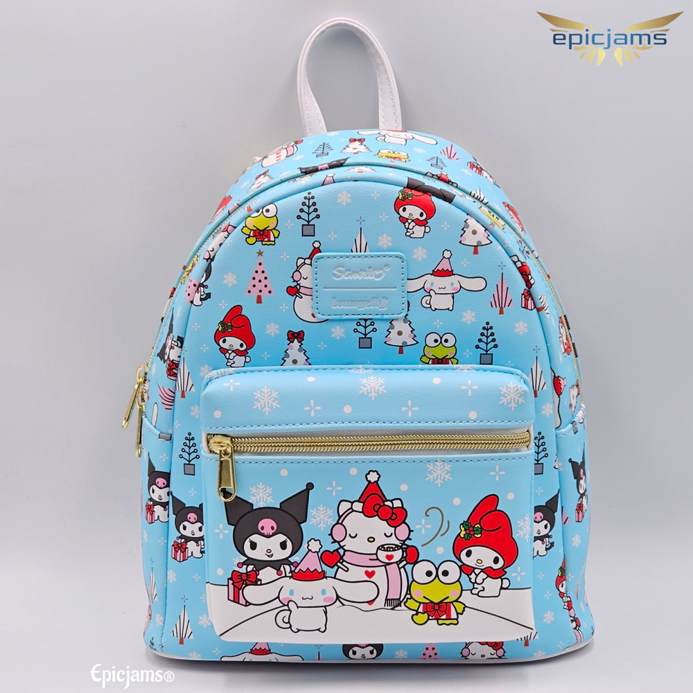 Loungefly Sanrio Hello Kitty And Friends Christmas Holiday Mini Backpack New